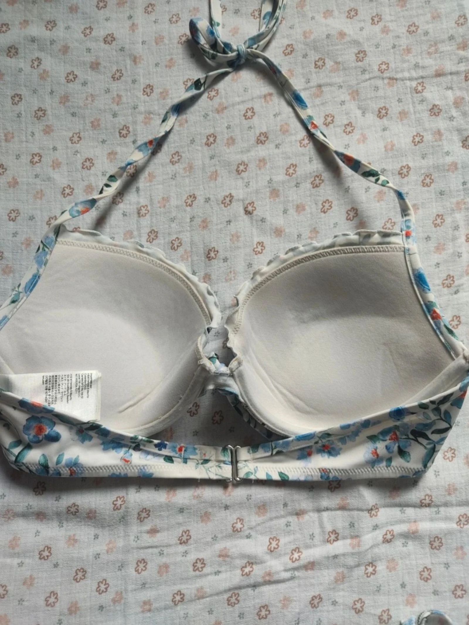 Bikini met blauwe bloemen H&M - 75C en 42 - Zeer goede staat – photo 5